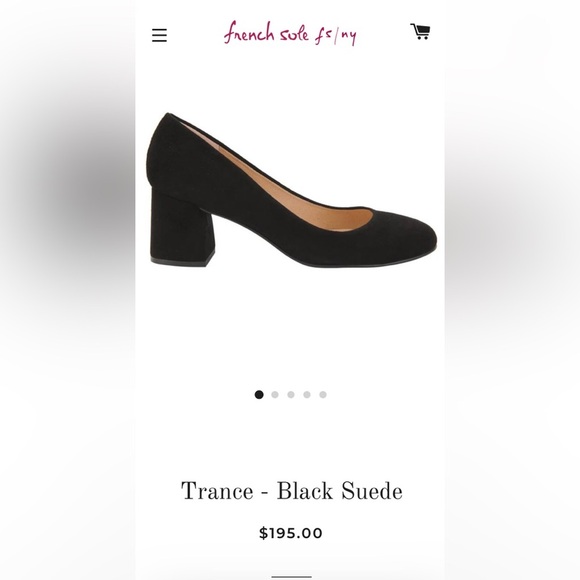 Nikki Hilton and French Sole Black Suede block Heels with pearls. - Picture 7 of 8